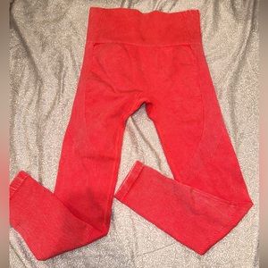 Red leggings